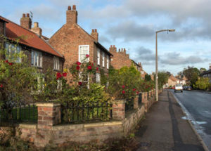 Street with houses in Strensall